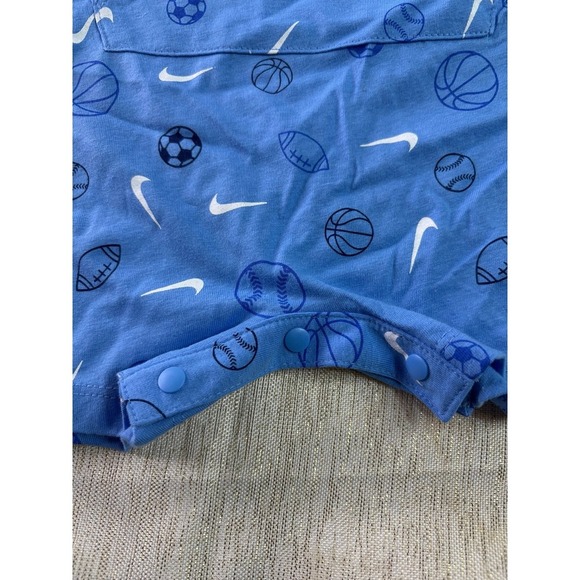 NWT blue Nike short sleeve onesie size 9 months - Picture 6 of 7